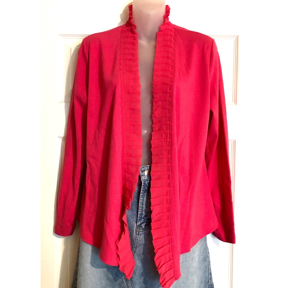 Rafaella Studio Petite High Neck Open Cardigan